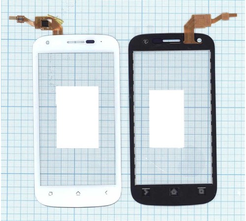 Сенсорное стекло (тачскрин) Fly IQ443 Trend белое