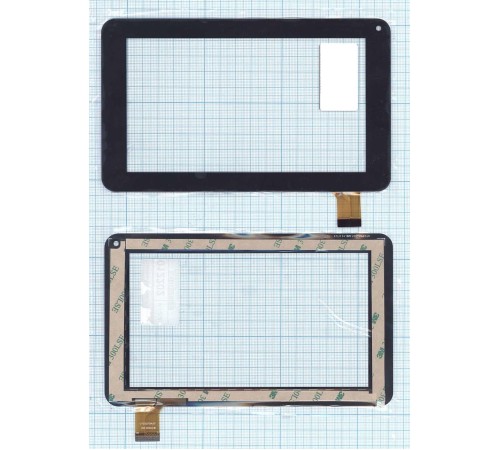 Сенсорное стекло (тачскрин) VTC5070A37 черное