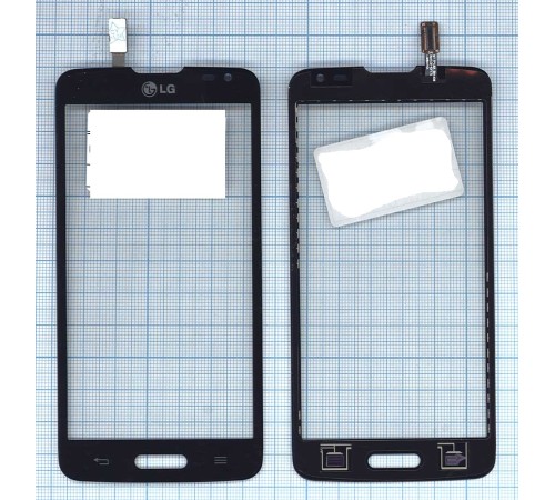 Сенсорное стекло (тачскрин) LG L90 черное