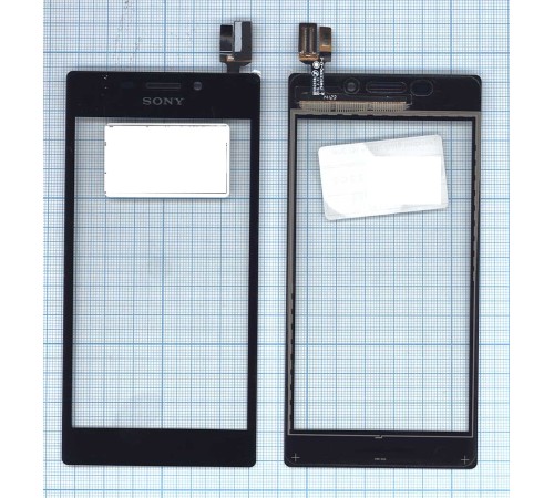Сенсорное стекло (тачскрин) Sony Xperia M2 / M2 Dual черное