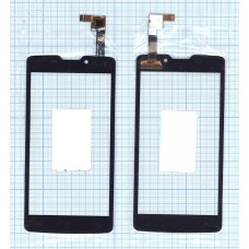 Сенсорное стекло (тачскрин) DNS S4507 черный