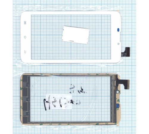 Сенсорное стекло (тачскрин) Explay Tab mini белое