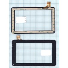 Сенсорное стекло (тачскрин) CZY6632A01-FPC черное [T00107-5]
