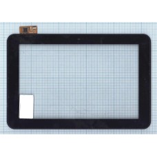 Сенсорное стекло (тачскрин) DNS AirTab M104g черное с рамкой