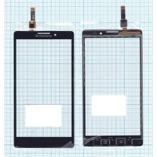 Сенсорное стекло (тачскрин) Lenovo Vibe Z K910 черное