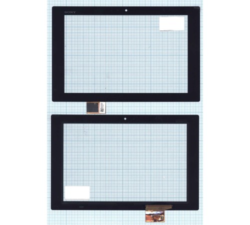 Сенсорное стекло (тачскрин) Sony Xperia Tablet Z черный I101FGT08.0 черное