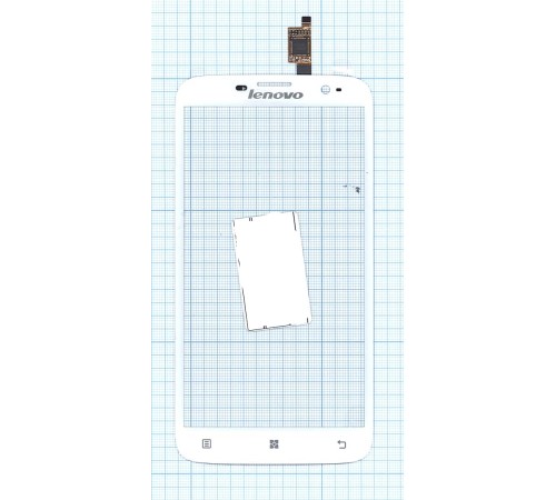 Сенсорное стекло (тачскрин) Lenovo S856 белое