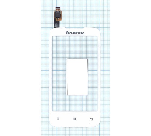 Сенсорное стекло (тачскрин) Lenovo A376 белое