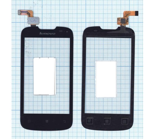 Сенсорное стекло (тачскрин) Lenovo A690 черное