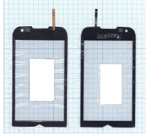Сенсорное стекло (тачскрин) Samsung Omnia 2 GT-I8000 черное