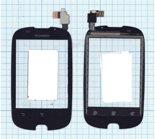 Сенсорное стекло (тачскрин) Huawei Ascend Y100 черный