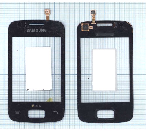 Сенсорное стекло (тачскрин) Samsung Galaxy Y Duos GT-S6102 черное