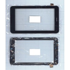 Сенсорное стекло (тачскрин) Oysters 7X 3G черный с рамкой