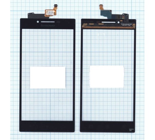 Сенсорное стекло (тачскрин) Lenovo P70 черное