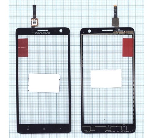 Сенсорное стекло (тачскрин) Lenovo S856 черное