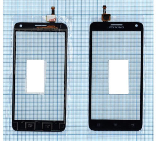 Сенсорное стекло (тачскрин) Lenovo S580 черное