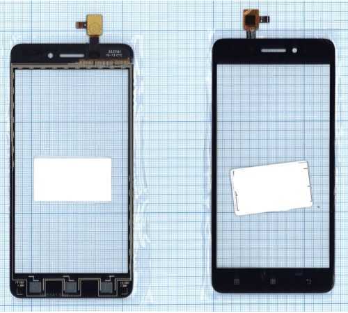 Сенсорное стекло (тачскрин) Lenovo S60 черное
