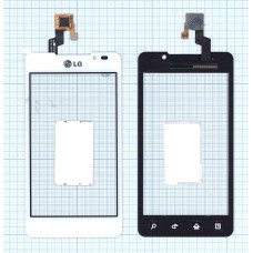 Сенсорное стекло (тачскрин) LG Optimus 3D Max P720 белый