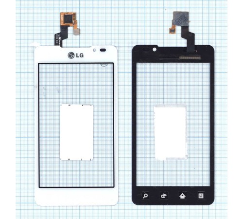 Сенсорное стекло (тачскрин) LG Optimus 3D Max P720 белый