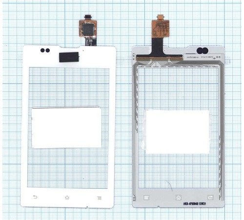 Сенсорное стекло (тачскрин) Sony Xperia E / E Dual C1505/C1605 белое