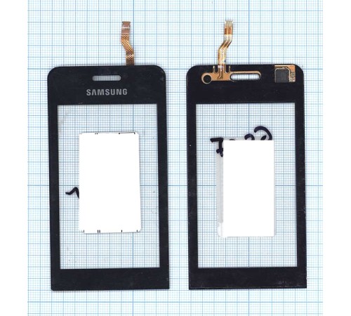 Сенсорное стекло (тачскрин) Samsung Wave 723 GT-S7230 черное