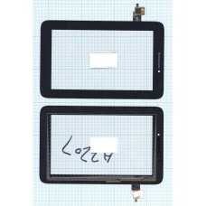 Сенсорное стекло (тачскрин) Lenovo IdeaTab A2107 / A2207 черное