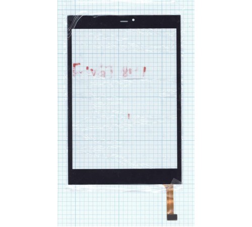 Сенсорное стекло (тачскрин) F-WGJ78051-V1 черный, прямоугольный