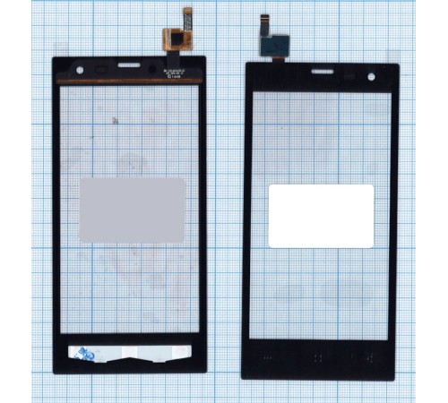 Сенсорное стекло (тачскрин) Highscreen Zera S черный