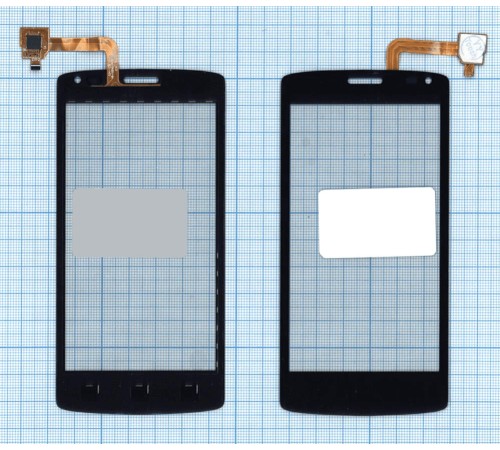 Сенсорное стекло (тачскрин) Fly IQ4417 Quad Black черный