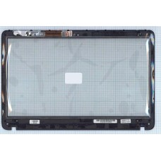 Сенсорное стекло (тачскрин) Sony Vaio SVF152 SVF153 черное с рамкой