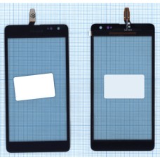 Сенсорное стекло (тачскрин) Nokia Lumia 535 1607 черный