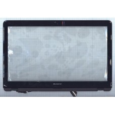 Сенсорное стекло (тачскрин) Sony Vaio SVF15A черный c рамкой