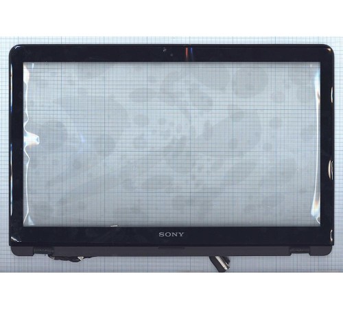 Сенсорное стекло (тачскрин) Sony Vaio SVF15A черный c рамкой