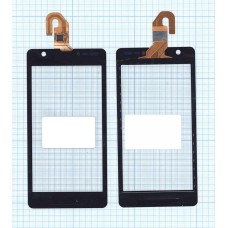 Сенсорное стекло (тачскрин) Sony Xperia ZR черное