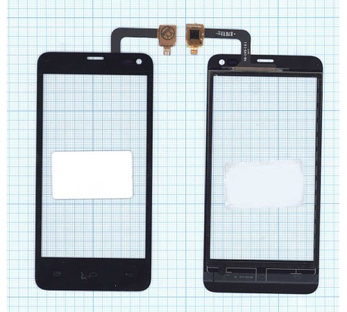 Сенсорное стекло (тачскрин) Fly IQ4416 ERA Life 5 4,5" черный