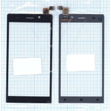 Сенсорное стекло (тачскрин) Highscreen Thor черный
