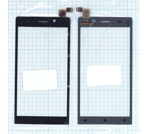 Сенсорное стекло (тачскрин) Highscreen Thor черный