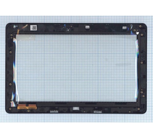 Сенсорное стекло (тачскрин) Asus VivoTab Smart ME400 черное с рамкой