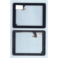 Сенсорное стекло (тачскрин) Explay M2 3G / Explay D8.2 3G (080209-01A-V1) черное с рамкой