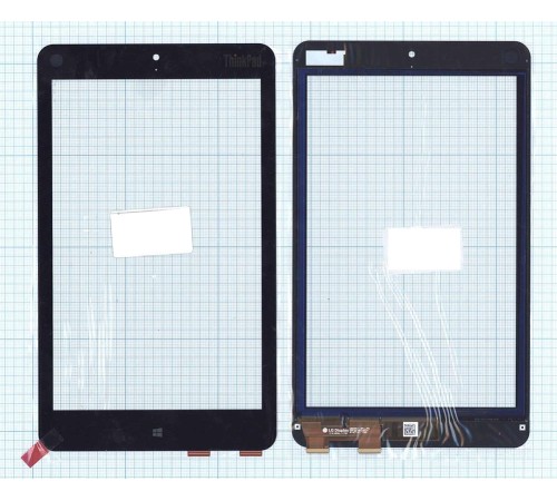 Сенсорное стекло (тачскрин) Lenovo ThinkPad 8 черный