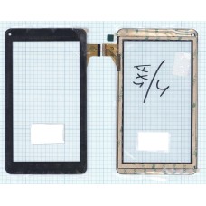 Сенсорное стекло (тачскрин) DX0067-070A FPC черное