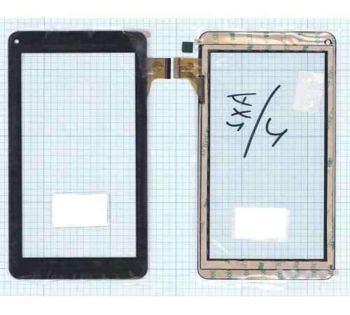Сенсорное стекло (тачскрин) DX0067-070A FPC черное