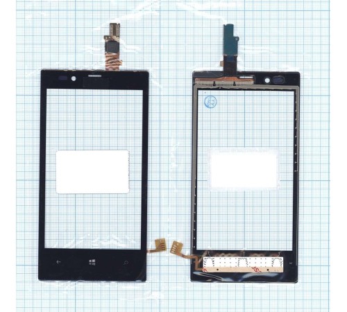 Сенсорное стекло (тачскрин) Nokia Lumia 720 черный