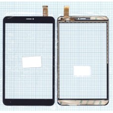 Сенсорное стекло (тачскрин) DXP2-0331-080A-FPC черный