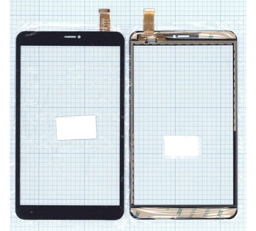 Сенсорное стекло (тачскрин) DXP2-0331-080A-FPC черный