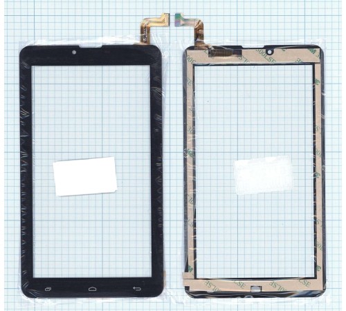 Сенсорное стекло (тачскрин) для Мегафон Логин 4 (HK70DR2671-V02) черное