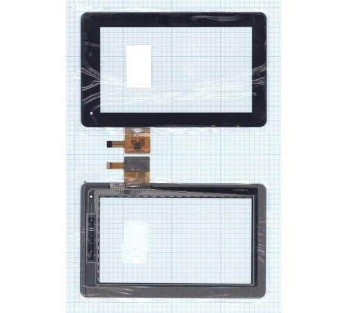 Сенсорное стекло (тачскрин) TPC-50164 (189x117 mm) черное