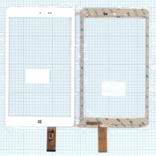 Сенсорное стекло (тачскрин) HSCTP-489-8 (209*121 mm) белое