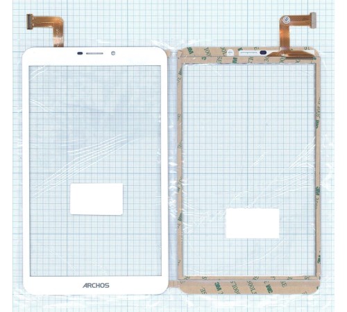 Сенсорное стекло (тачскрин) CN069FPC-V0 (205*120 mm) белое