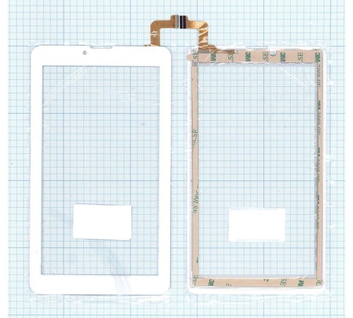 Сенсорное стекло (тачскрин) DP070023-F1 V1.0 белое